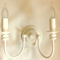 Винтидж класика-бял полилей за хол,всекидневна ,шаби шик лампа,модерно осветление, снимка 11 - Полилеи - 22892010
