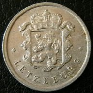 25 центимес 1965, Люксембург, снимка 2 - Нумизматика и бонистика - 9921072