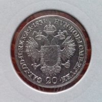 Монета Австрия 20 Кройцера 1831-А, Франц II  /3, снимка 1 - Нумизматика и бонистика - 22749223