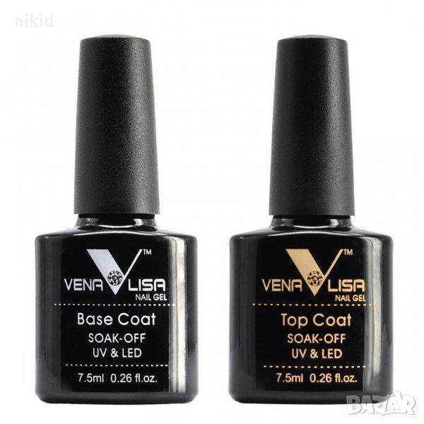 Venalisa Vena lisa  Веналиса База и Топ гел лак UV LED УВ ЛЕД  base top за нокти маникюр , снимка 1
