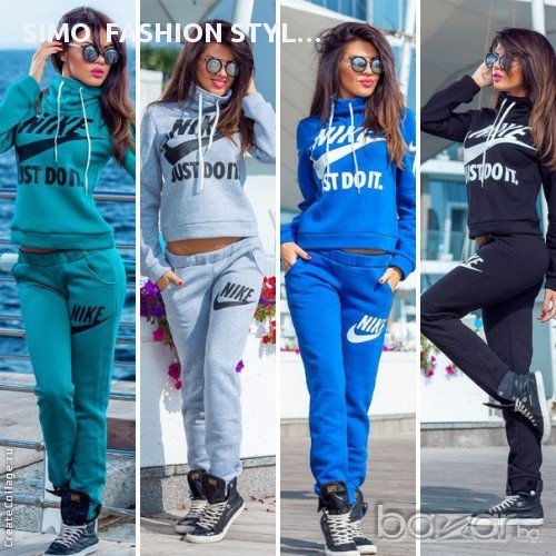 Суитчърт с долнище реплика на найк ватиран , снимка 1