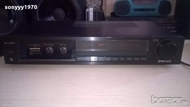 Sherwood es1280 surround processor amplifier-внос швеицария, снимка 1