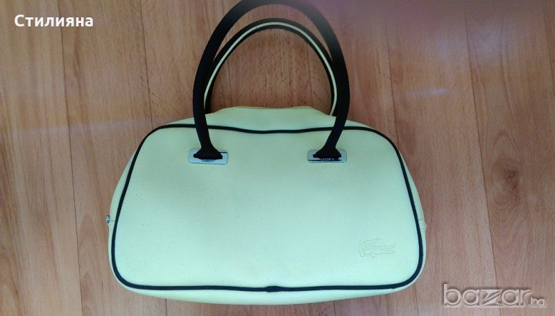 Lacoste оригинална дамска жълта чанта от PVC, снимка 1