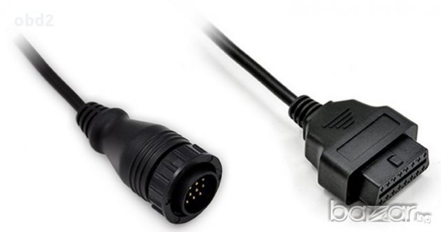 Кабел-преходник от Mercedes (Sprinter) 14 pin мъжки към 16 pin OBD2, за Autocom / Delphi и др. , снимка 2 - Аксесоари и консумативи - 12829779