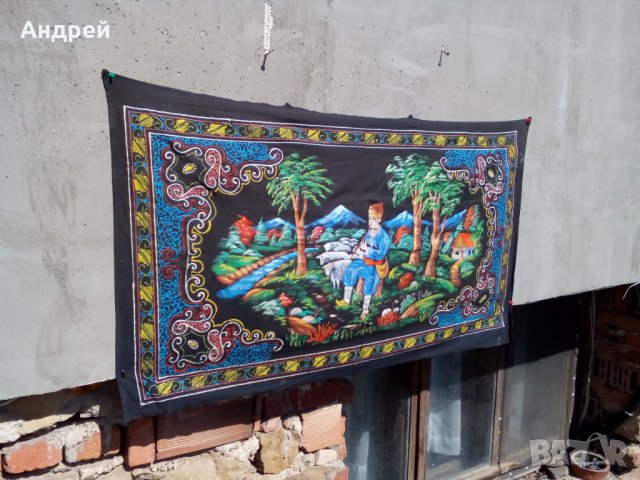 Старинен ковьор,покривка за стена #71, снимка 3 - Антикварни и старинни предмети - 24813521