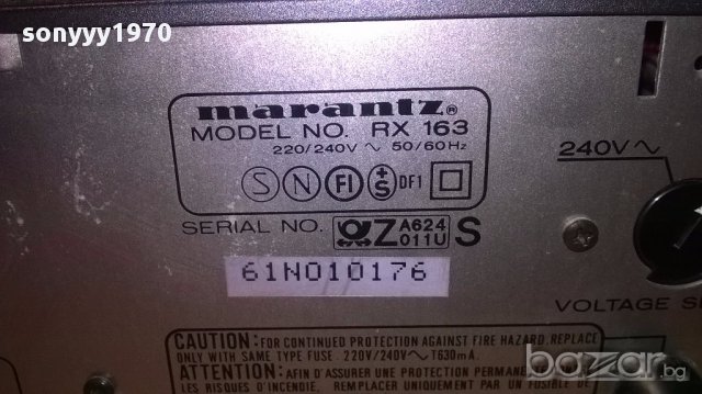 поръчан-Marantz rx163 receiver🛑made in japan-внос швеицария, снимка 15 - Ресийвъри, усилватели, смесителни пултове - 15254674