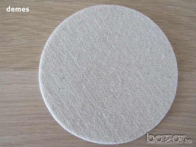 Комплект от 6 подложки за чаши от филц, Монголия, снимка 5 - Декорация за дома - 20698273