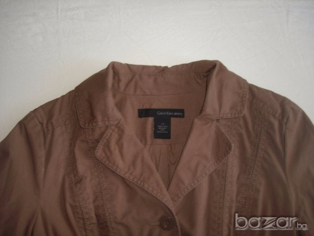 Calvin Klein,марково дамско сако, тренч, L , снимка 4 - Сака - 18235877