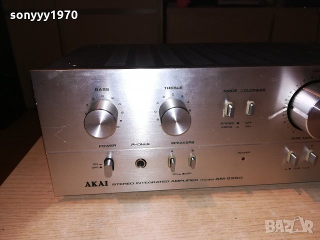 akai stereo amplifier-made in japan-внос швеицария, снимка 5 - Ресийвъри, усилватели, смесителни пултове - 21492515