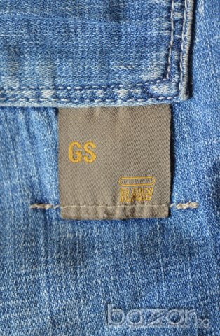 G-STAR RAW DENIM TRASH ELWOOD мъжки дънки сини размер 30, дължина 34 100% памук, снимка 4 - Дънки - 13121942