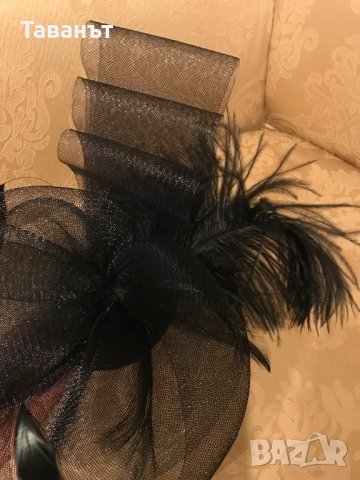 Воалетка с марабу, снимка 2 - Аксесоари за коса - 23798610