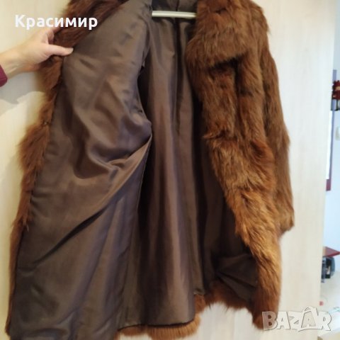 Продавам дамско кожено палто от лисица, снимка 3 - Палта, манта - 23517849