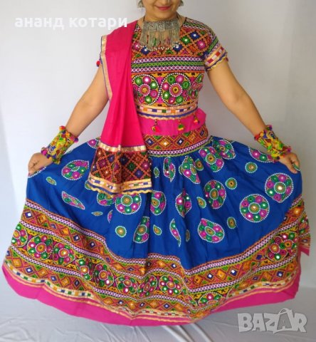 рокля в традиционен стил от Гуджарат -Индия, снимка 3 - Рокли - 25041803
