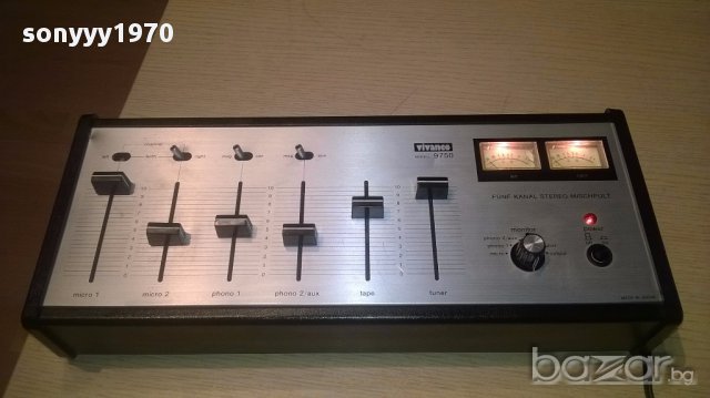Vivanco 9750-mixer-музикантски мишпулт-внос швеицария, снимка 3 - Ресийвъри, усилватели, смесителни пултове - 15676539