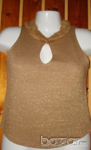 Официален парти потник с пухче, M , снимка 4 - Потници - 18368462