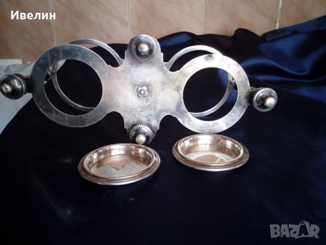 посребрен оливерник арт деко "cailar bayard", снимка 5 - Антикварни и старинни предмети - 21806669