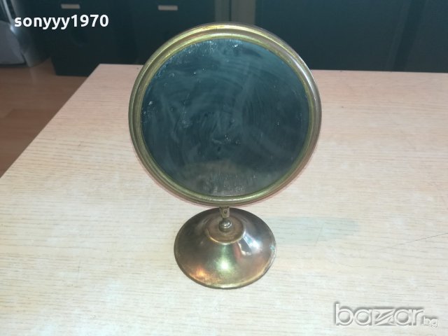 старо френско огледало-антика-мед/месинг-внос от франция, снимка 10 - Антикварни и старинни предмети - 20963710