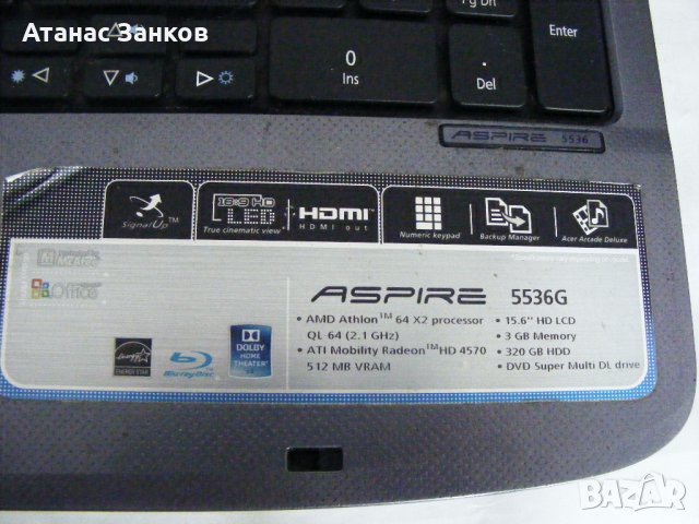 Лаптоп за части Acer Aspire 5536G, снимка 2 - Части за лаптопи - 25397980