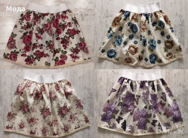 ПОЛА С ЛАСТИК ПРИНТ ПО ВАШИ РАЗМЕРИ  (висока талия ) НОВА, снимка 11 - Поли - 25159237