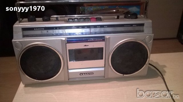  sanyo m9800l-japan-ретро касетофон-внос швеицария, снимка 6 - Радиокасетофони, транзистори - 16344767