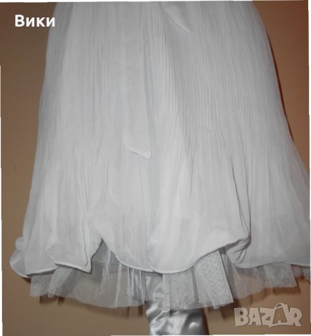 Бяла рокля Azara, снимка 4 - Рокли - 22643590