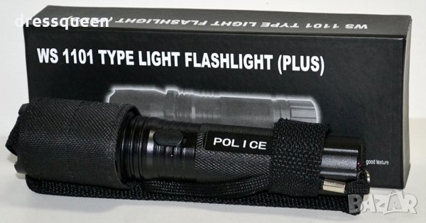 1101 Лед фенер с електрошок, снимка 6 - Друга електроника - 24835502