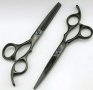 Професионални фризьорски ножици, калъф, остриета, снимка 4