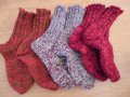 Нови топли вълнени чорапи плетени от истинска домашна вълна, подходящи за туризъм , снимка 6