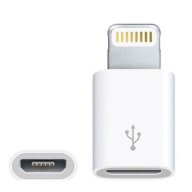 Нов Преходник iPhone 6,7,9,X, 11, 12 - 8 pin) към Micro USB - Бял или Черен цвят, снимка 3 - Калъфи, кейсове - 11057604