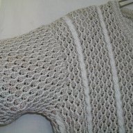 Памучна блуза / плетена дантела / голям размер / хипоалергична, снимка 3 - Корсети, бюстиета, топове - 14467160