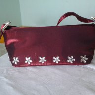 Елегантна дамска чанта във вишнев цвят, снимка 1 - Чанти - 11695119