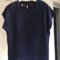 Тъмносиня красива блуза,Германия, снимка 3 - Тениски - 25796489