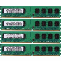 РАМ Памет за Intel 4GB 2X2GB-2Rx8-PC2-6400U-DDR2-800Mhz-240pin-DIMM-RAM-CPU-Memory-NON-ECC, снимка 11 - RAM памет - 20294913