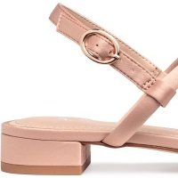 Дам.сандали-/сатен/-№39-"H&M"-цвят-розова пудра., снимка 4 - Сандали - 21474215