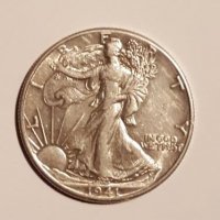 WW2 USA HALF [50c] DOLLAR 1941 Philadelphia Mint in EF condition, снимка 5 - Нумизматика и бонистика - 20878091