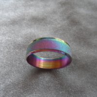 цветен стоманен пръстен, снимка 4 - Пръстени - 18699040