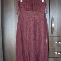 Продавам елегантна дамска рокля, цвят бордо, нова, марка Coast размер UK 8/ EU 36/ S , снимка 1 - Рокли - 22518412