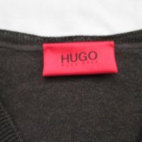 HUGO BOSS кафяв пуловер без ръкави от 100% вълна., снимка 2 - Пуловери - 21378726