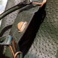 Дам.чанта-"Orsay"-/ест.щраусова кожа/-тъм.зелен. Закупена от Италия., снимка 5 - Чанти - 19775133