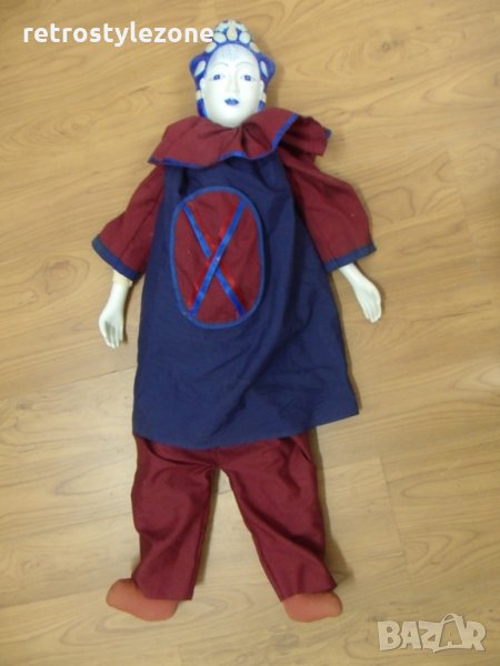 № 3211 стара порцеланова кукла   - порцелан ,текстил   - височина 74 см , снимка 1