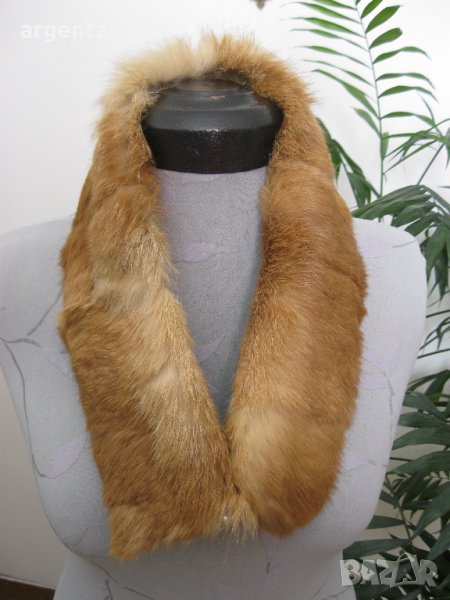 Естествен косъм  - ЗАЙЧЕ, цвят карамел -4, снимка 1