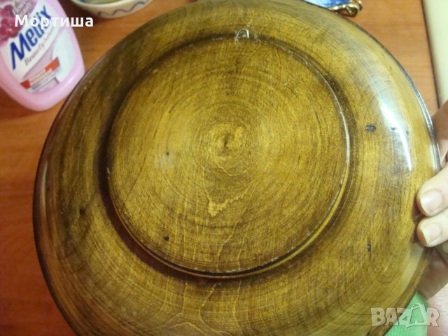 Великолепна ръчно изработена дървена чиния за стена , снимка 4 - Пана - 24614824