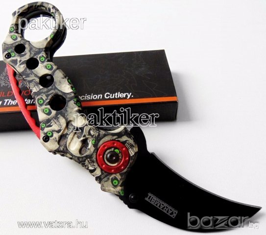 Карамбит Wild Wolf /черепи/, снимка 12 - Ножове - 17297641
