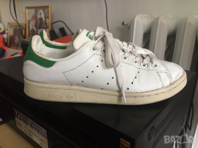 оригинални кожени маратонки Adidas Stan Smith, снимка 4 - Детски маратонки - 25361703