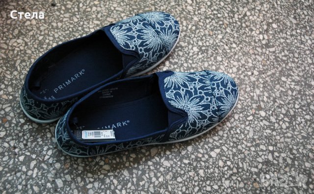 Дамски обувки / еспадрили, нови, с етикет, сини, снимка 6 - Дамски ежедневни обувки - 23000606