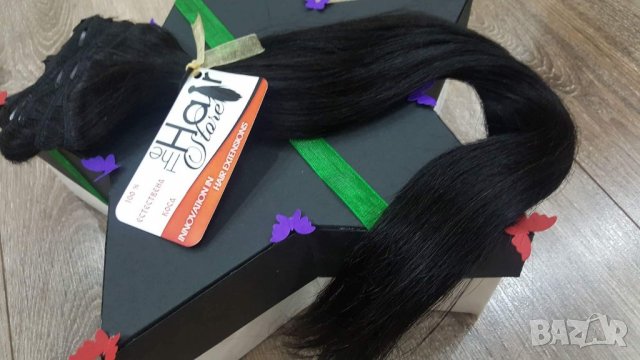Естествена коса + кутия подарък , снимка 11 - Аксесоари за коса - 21802847