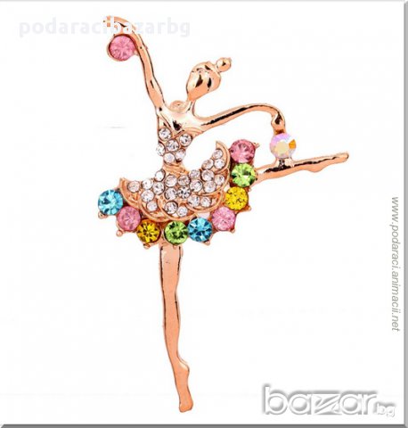 БРОШКА - КРИСТАЛНА БАЛЕРИНА, снимка 1