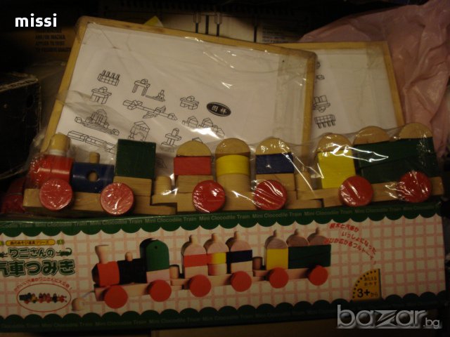 дървен влак, снимка 2 - Рисуване и оцветяване - 12890837