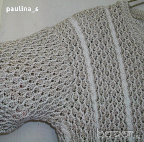 Памучна блуза / плетена дантела / голям размер / хипоалергична, снимка 3 - Корсети, бюстиета, топове - 14467160