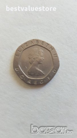 Монета От 20 Английски Пенса От 1982г. / 1982 20 Pence UK Coin KM# 931 Sp# 4230, снимка 3 - Нумизматика и бонистика - 15880125